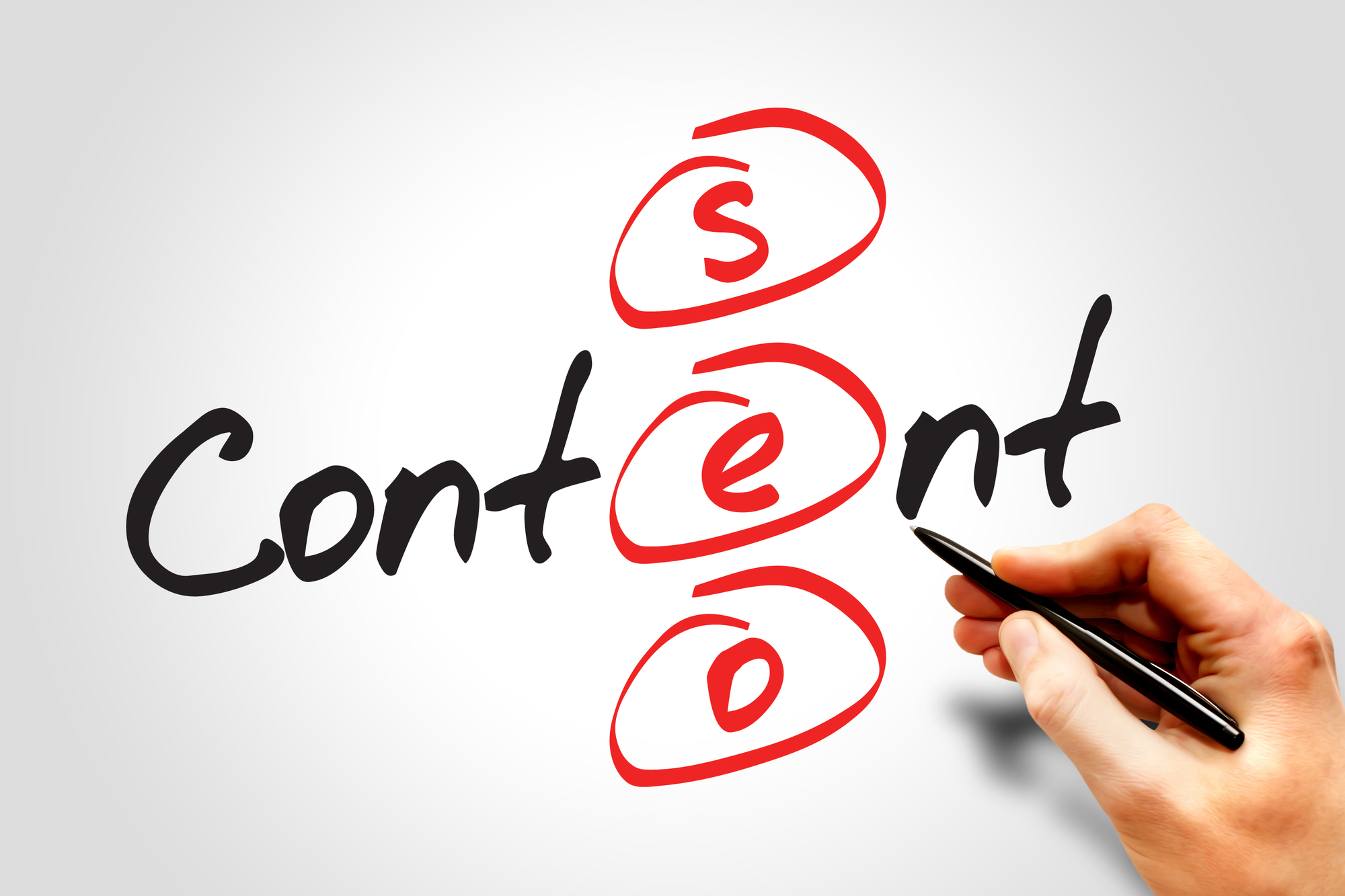 Content SEO (Search Engine Optimization) acronym, business concept